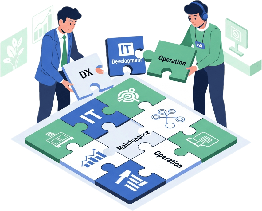 中小企業の社外ITパートナーとして、業務自動化やシステム開発をサポートするエンジニア